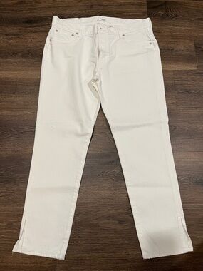 Moussy White Straight Women's Jeans
